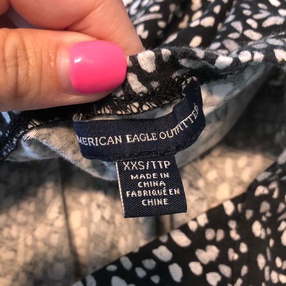 White and black fit and flare dress! - Picture 2 of 5